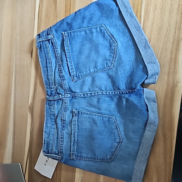 FRAME DENIM NWT LE Cutoff Cuffed Short in Ashcroft Wash- size 27 - Picture 11 of 11